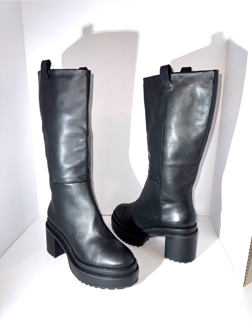 Cult Gaia Hana Block Heel Boots